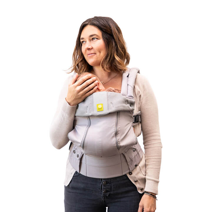 LÍLLÉbaby Portabebés ergonómico 6 en 1 con flujo de aire completo para  recién nacidos hasta niños pequeños, con soporte lumbar, para niños de 7 a  45