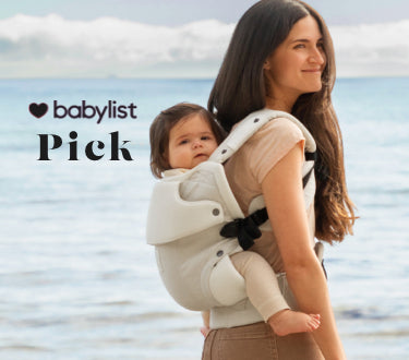 mom shown wearing lillebaby elevate premium 6-in-1 carrier featured by babylist best picks