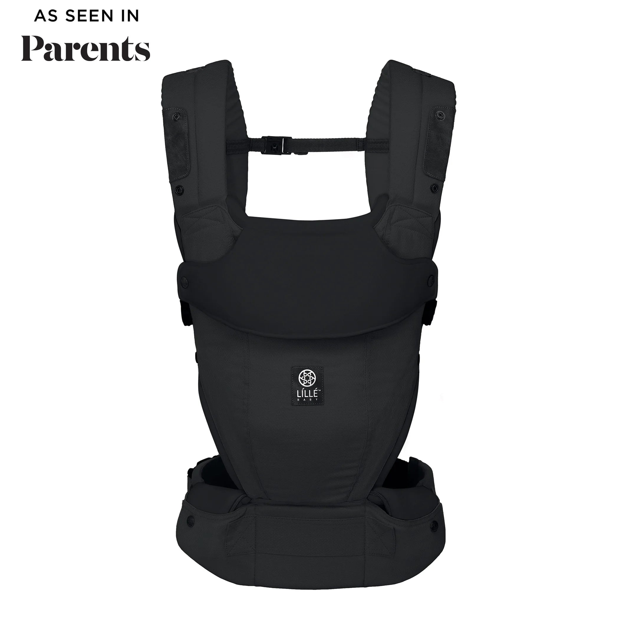 Elevate 6-in-1 Baby Carrier in Basalt. as seen in parents